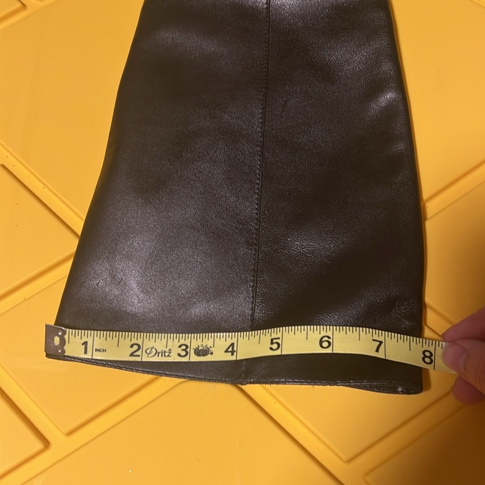 Michael Kors Black Leather High Heel Knee High Boots - Picture 6 of 7